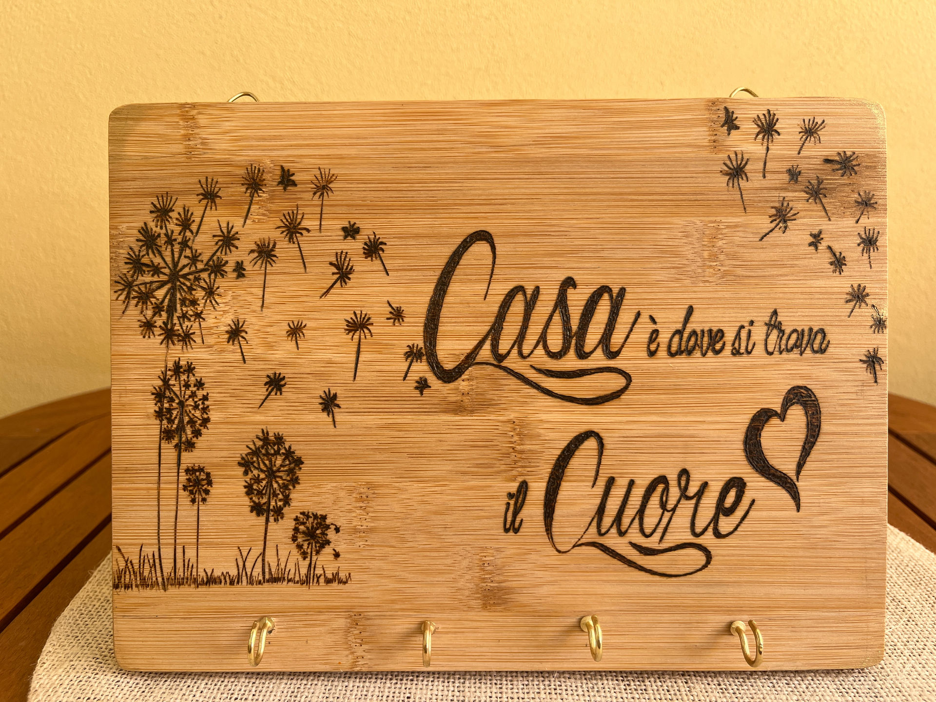 Appendi Chiave in Legno - artigianale