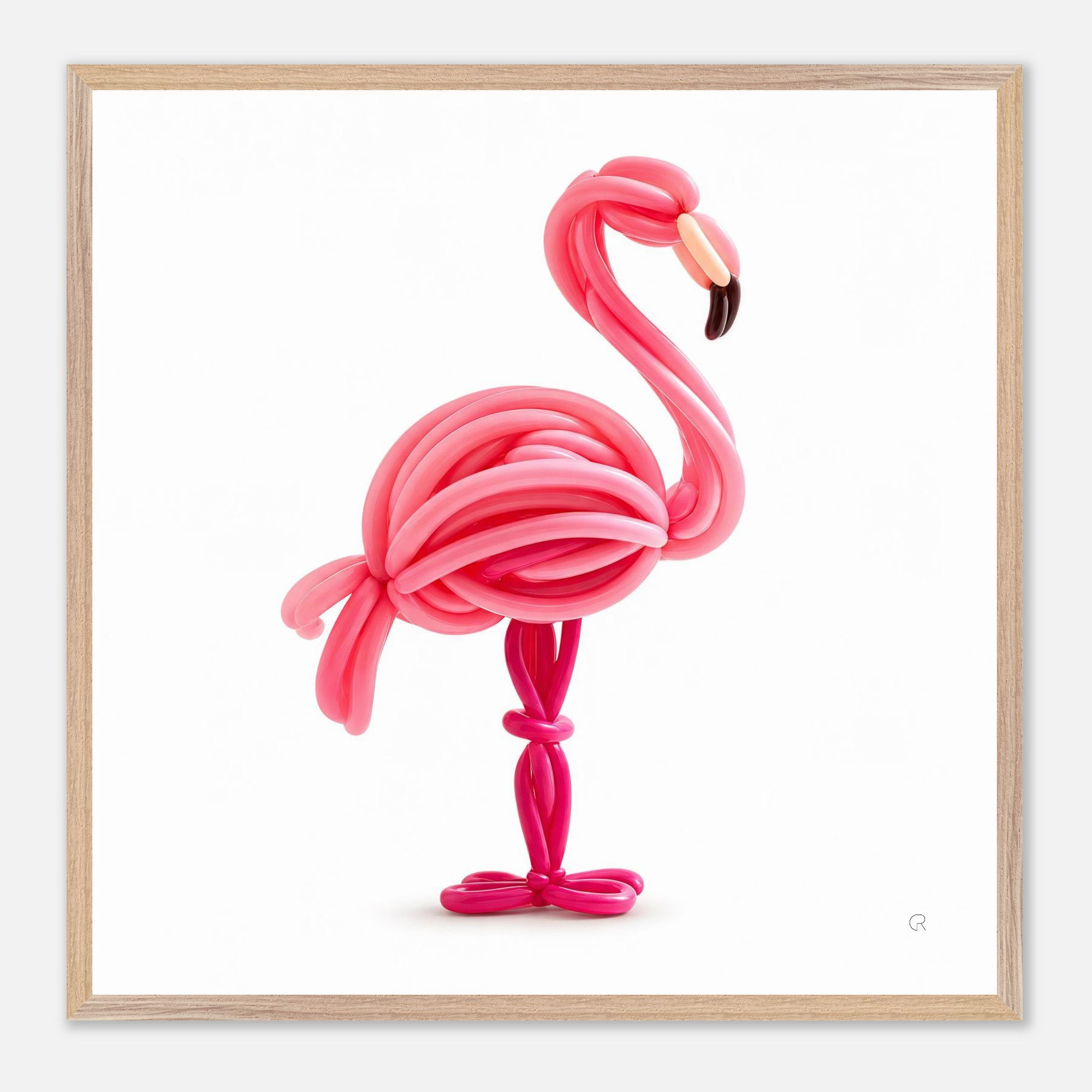 Up, Up & Flamingo | Framed Wall Art
