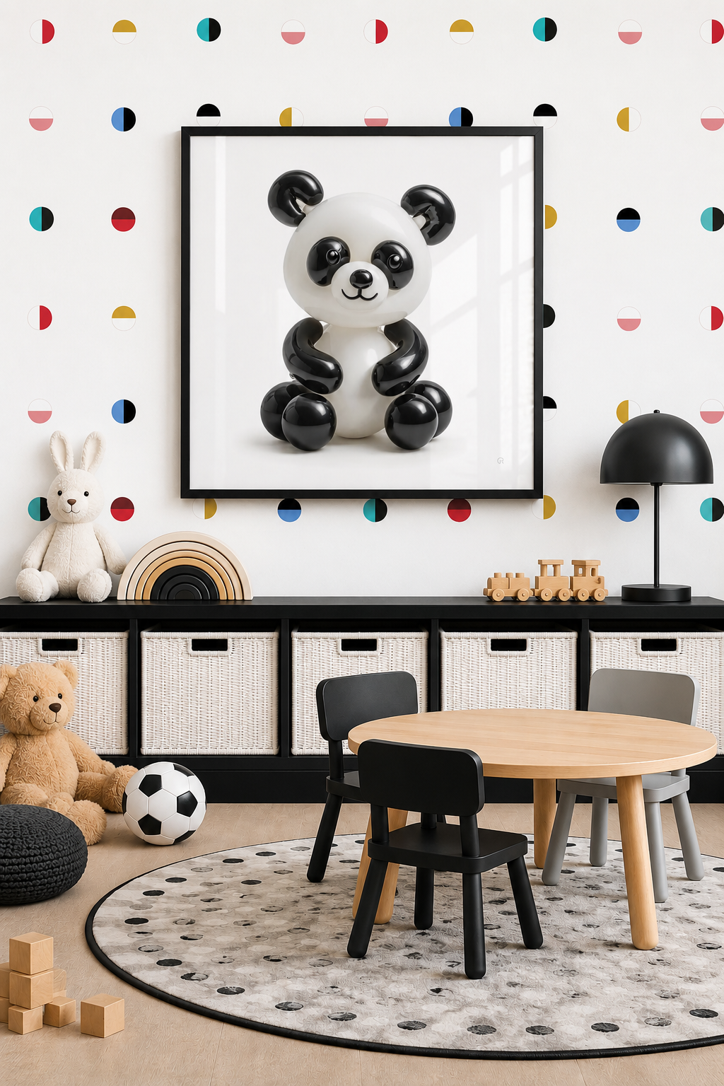 Up, Up & Panda | Framed Wall Art