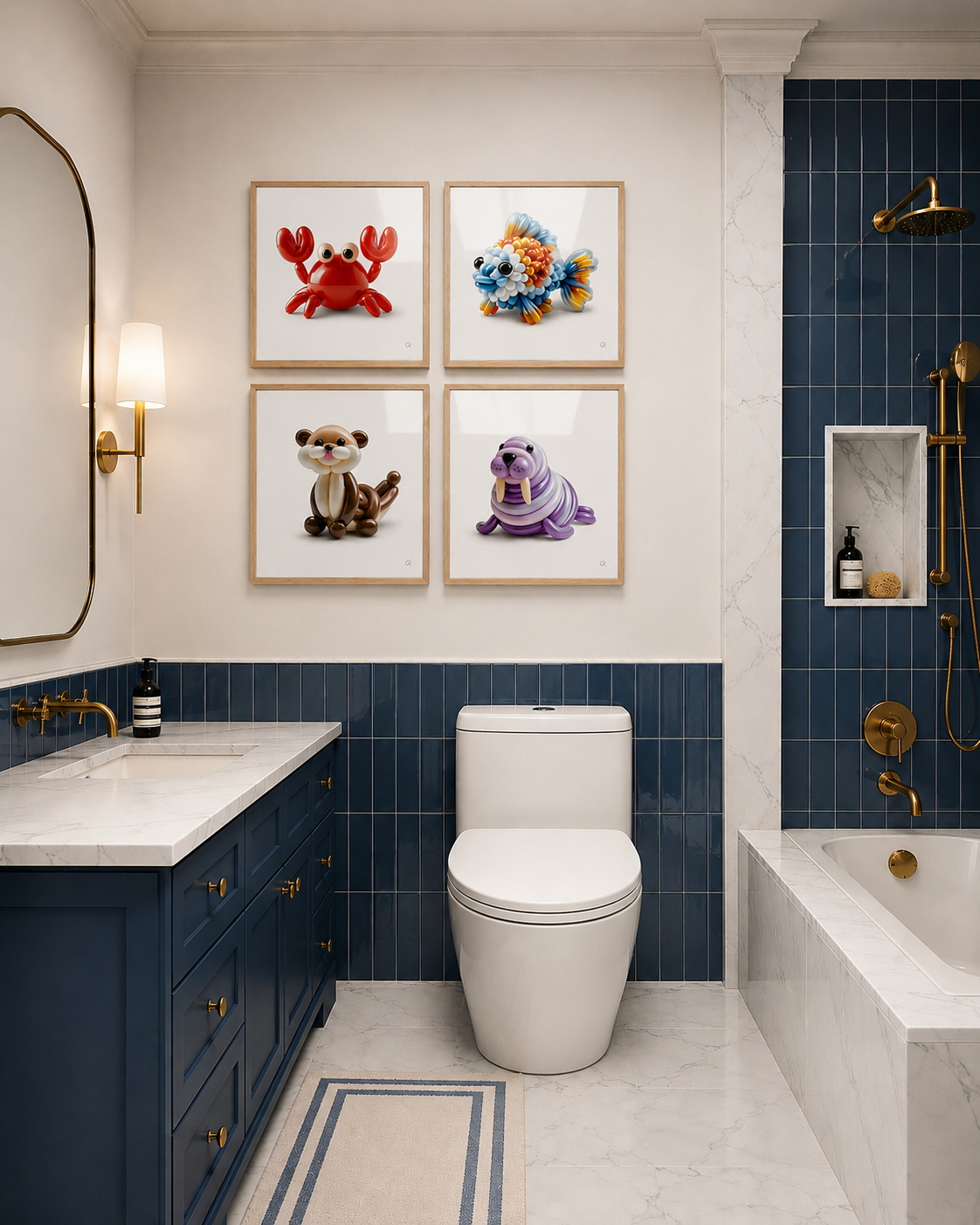 Up, Up & Walrus | Framed Wall Art