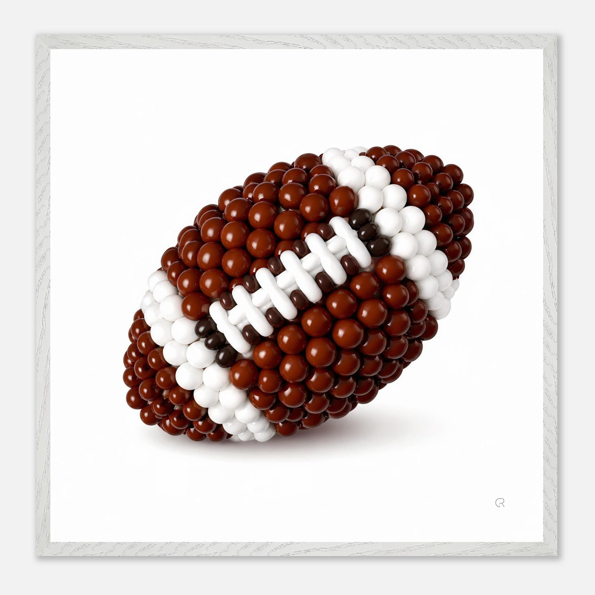 Up, Up & Football | Framed Wall Art
