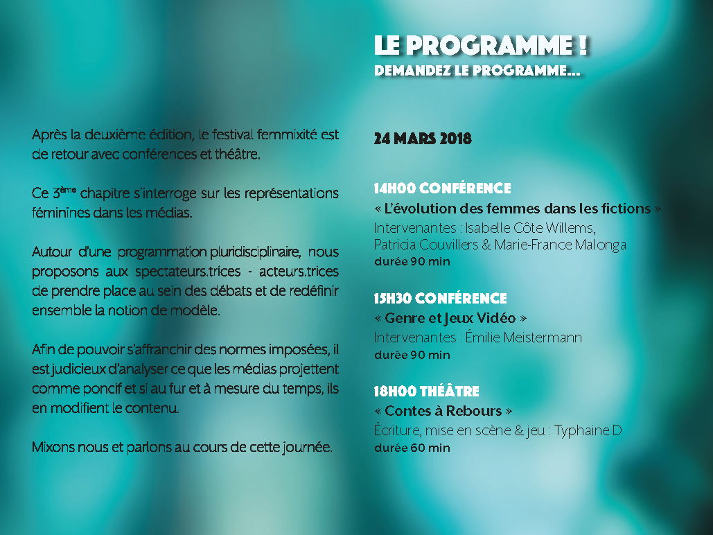 Festival FEMMIXITÉ - Flyer pliant