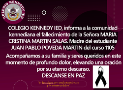 FALLECIMIENTO MAMA ALUMNO 1