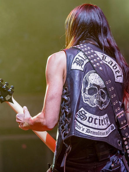 Death Grip Straps, Dario Lorina, Black Label Society, Guitar Straps, Death Grip Academy, Photo by Blue Edge Compass