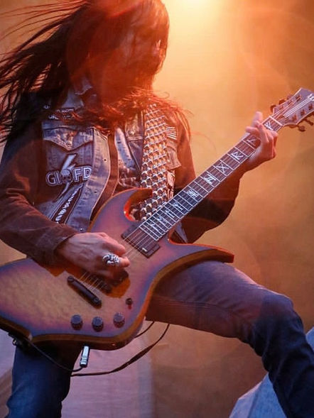Death Grip Straps, Dario Lorina, Black Label Society, Guitar Straps, Death Grip Academy, Photo by Metalliluola