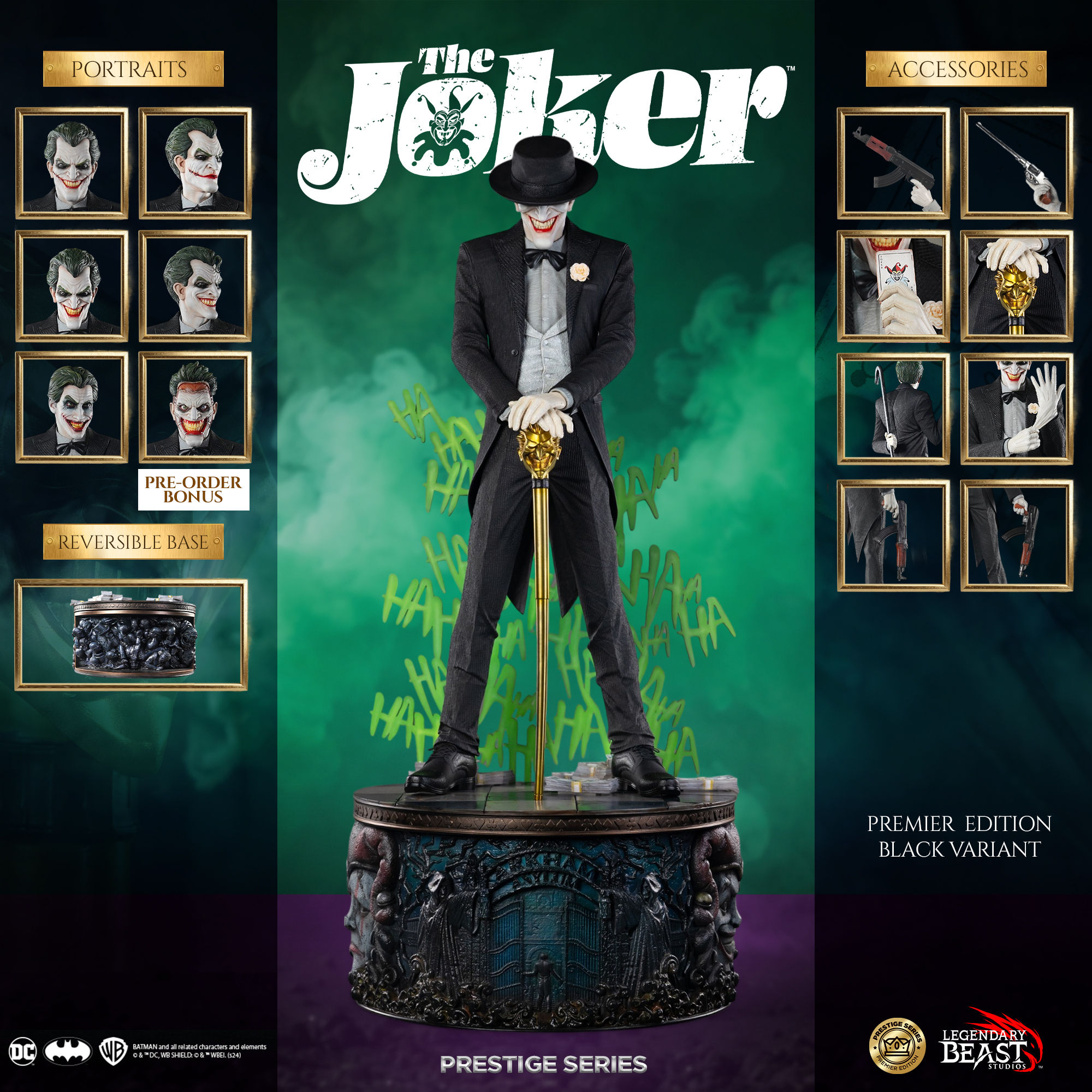 JOKER 1/3 SCALE PRESTIGE SERIES – PREMIER EDITION BLACK VARIANT