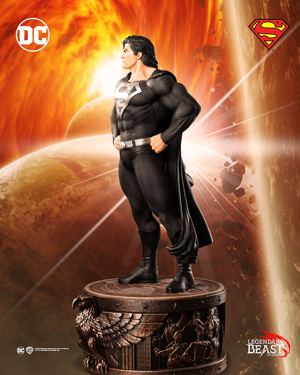 Thumbnail: SUPERMAN BLACK SUIT VARIANT IN RETURN OF SUPERMAN PORTRAIT