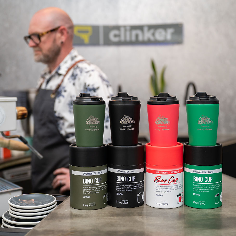 Thumbnail: Race Center - Powered by Clinker - Coffee Keep Cups