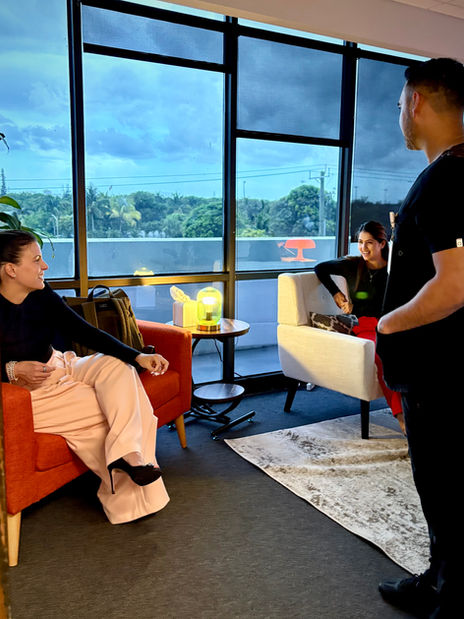 Bilingual mental health providers at Novaluna Mental Health in West Palm Beach, offering compassionate psychiatric care and therapy services.