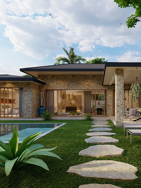 High-end tropical villa designed for luxury living in Koh Samui.
Architectural visualization created for a private residential development.