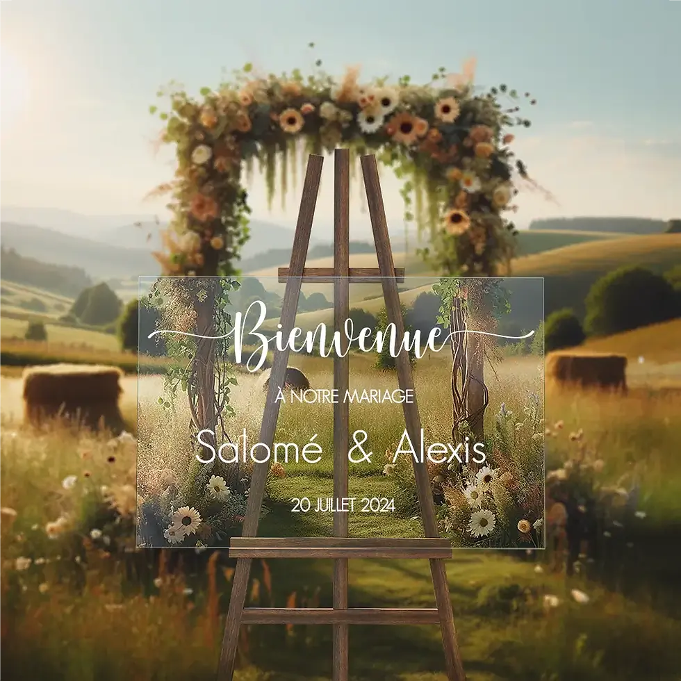 Miniature : Panneau Bienvenue (bois ou plexi)