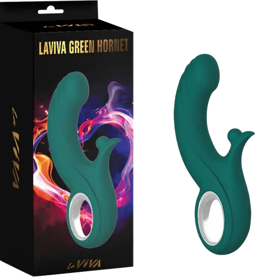 'Green Hornet' Thrusting Rabbit Vibrator