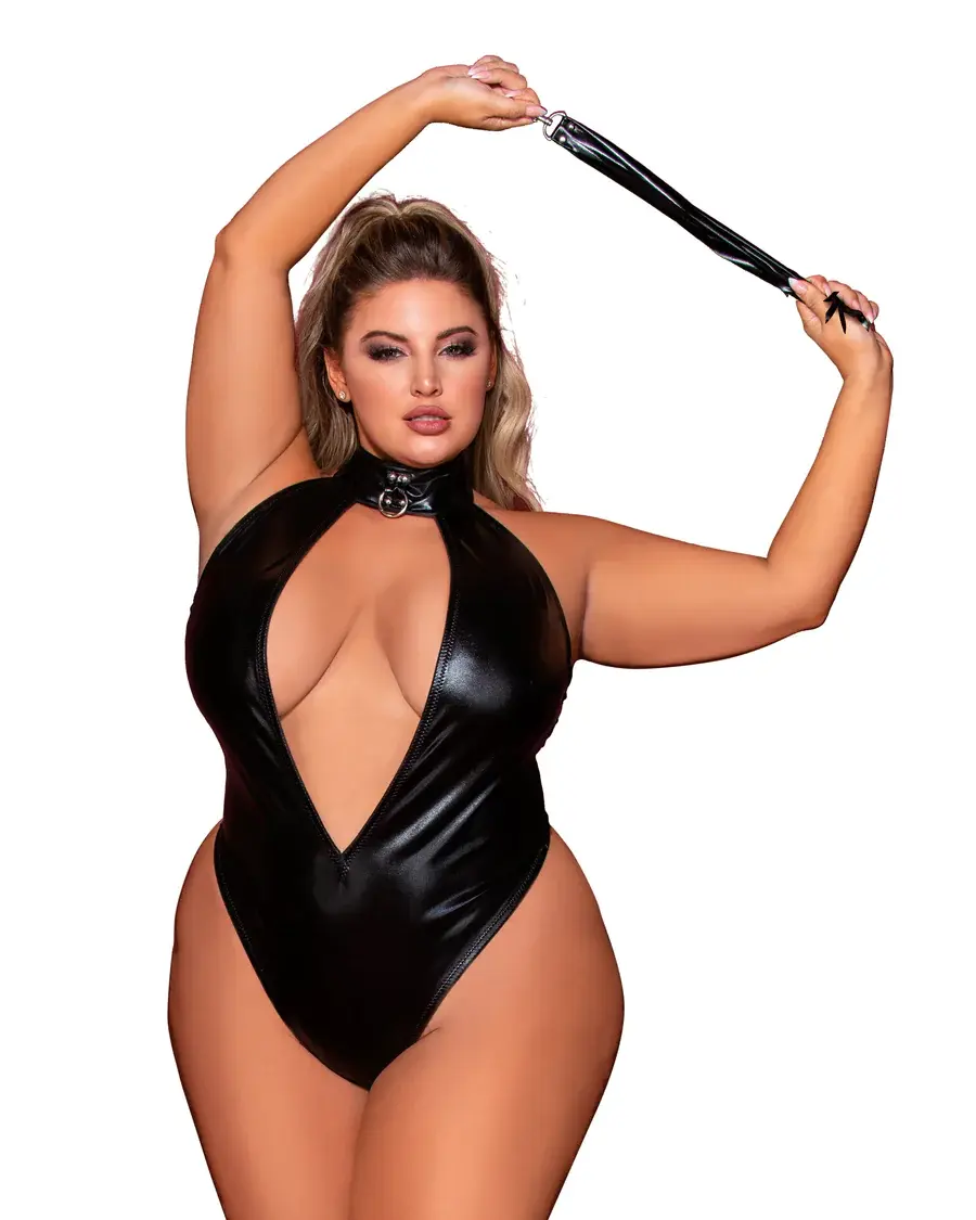 Dreamgirl Stretch Teddy with Flogger