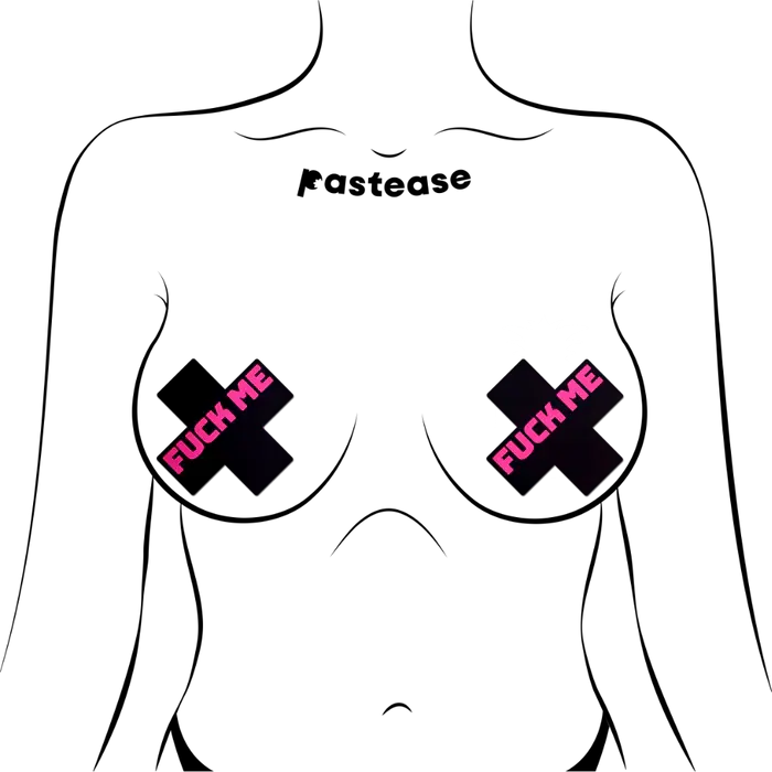 Thumbnail: PInk Slogan on Black Cross