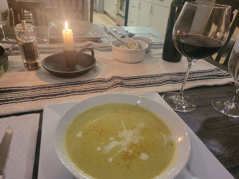 Katie's famous asparagus soup!