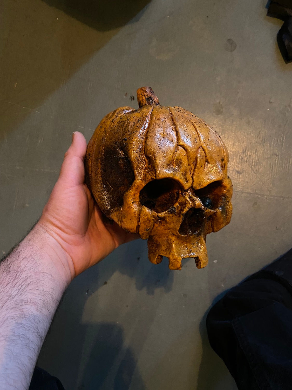 Pumpkin Skull Wall Mount