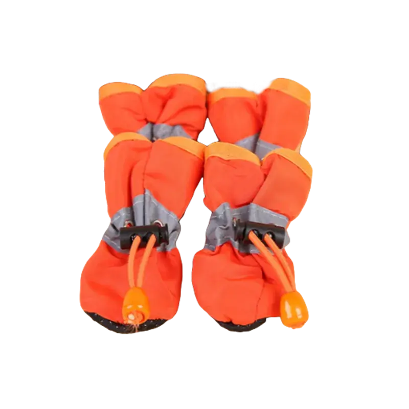 Thumbnail: 4pcs/Set Waterproof Pet Dog Shoes Anti-Slip Rain Boots Footwear Pet Accessories