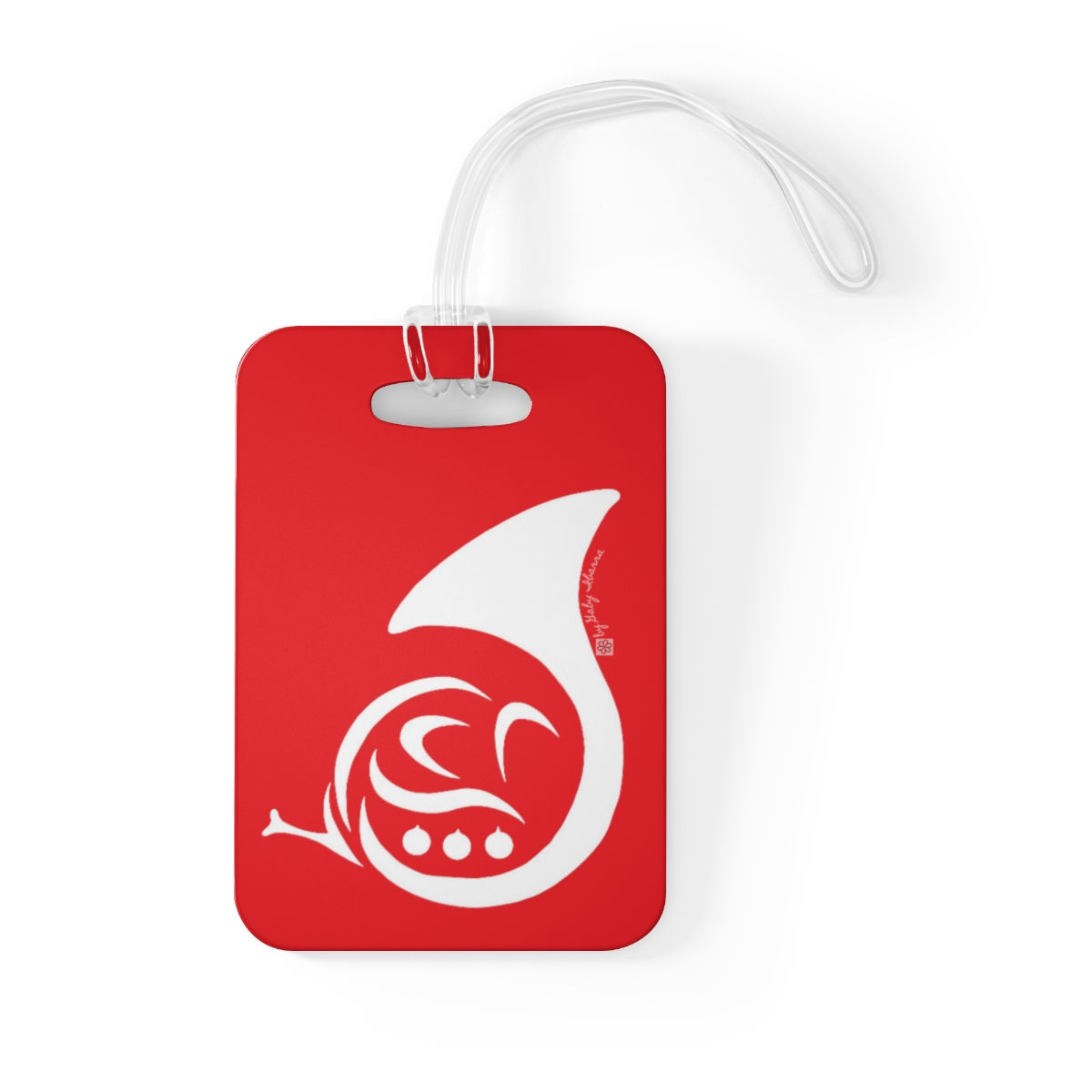 My Horn Red Bag Tag