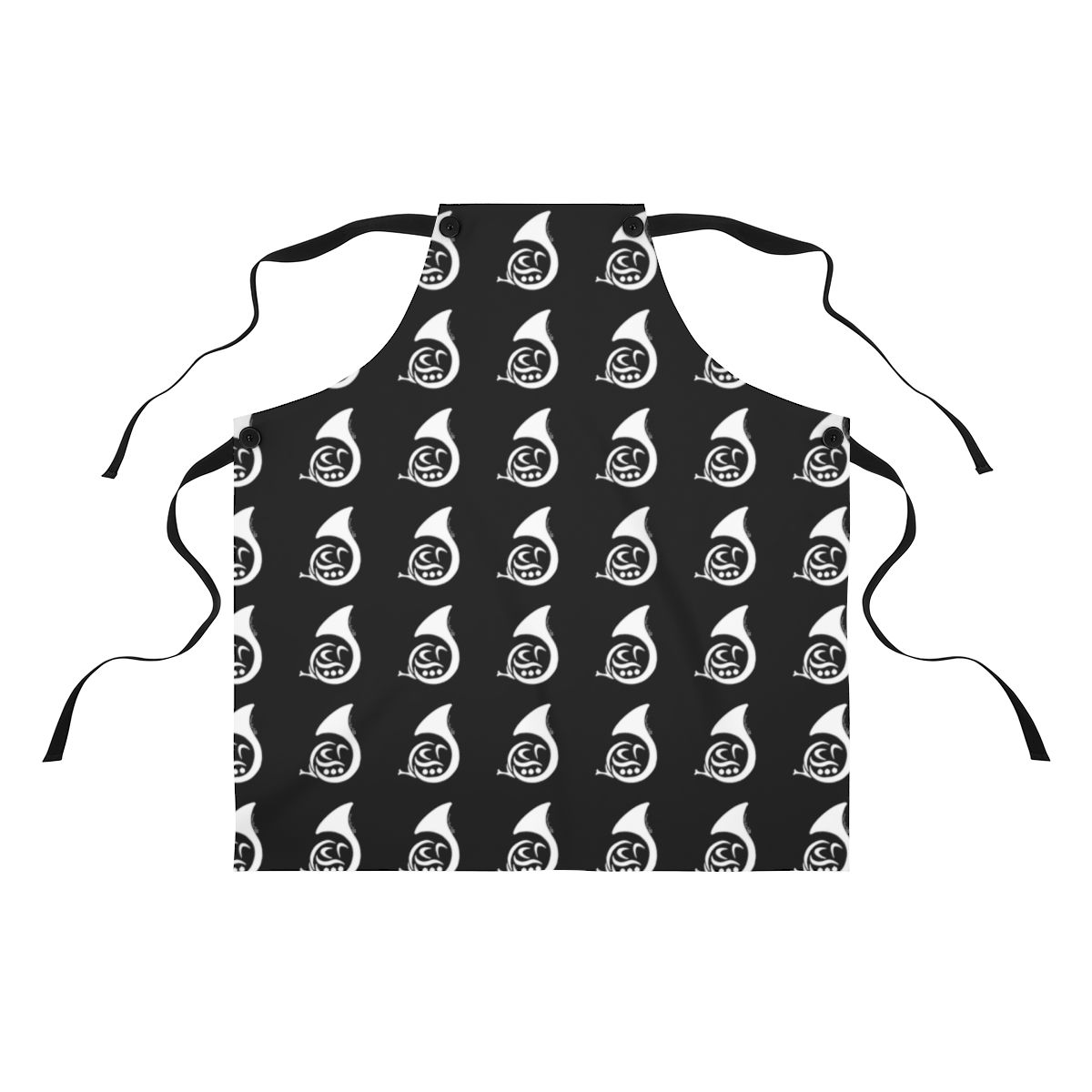 My Horn Black Apron (AOP)