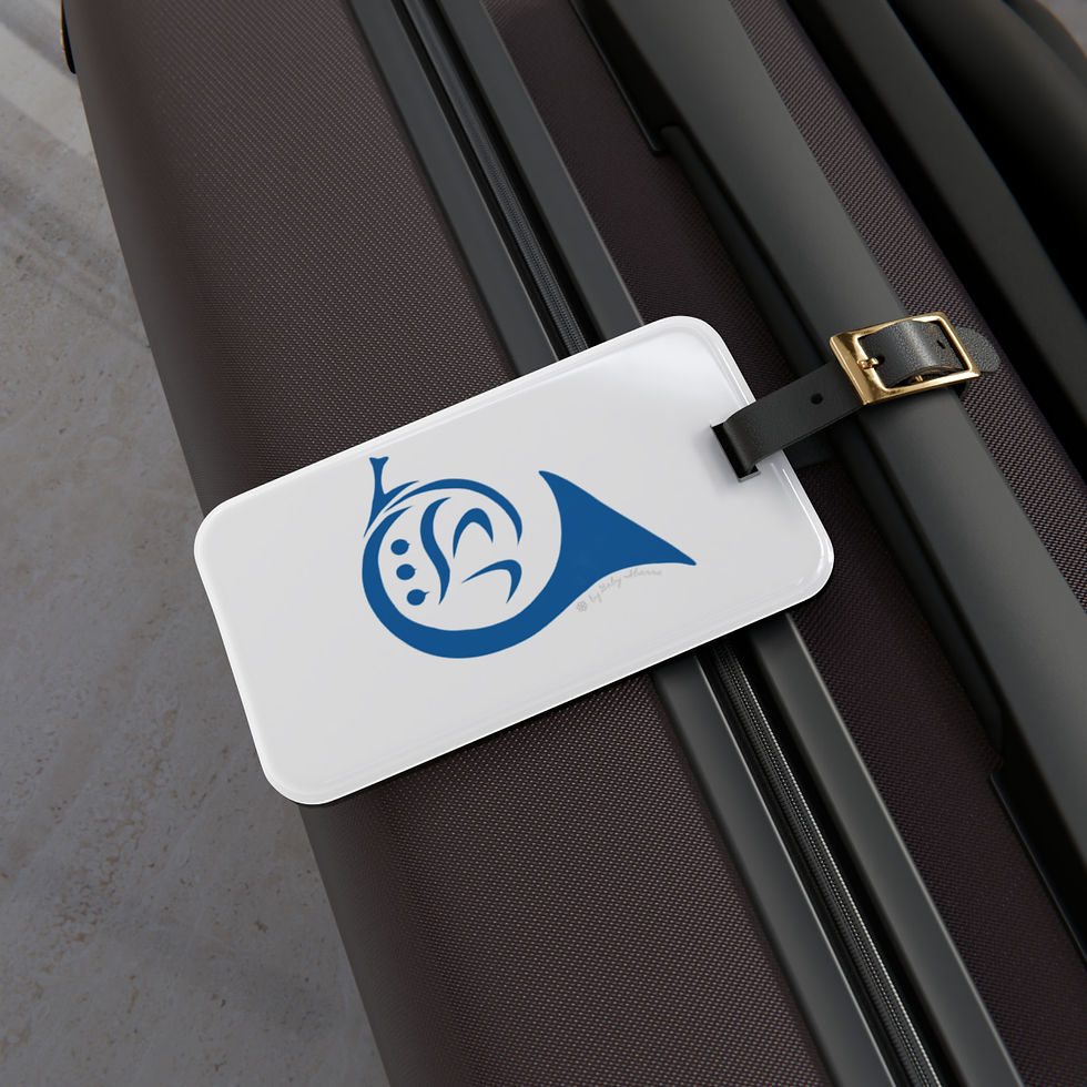 Thumbnail:  "My Blue Horn"Luggage Tag