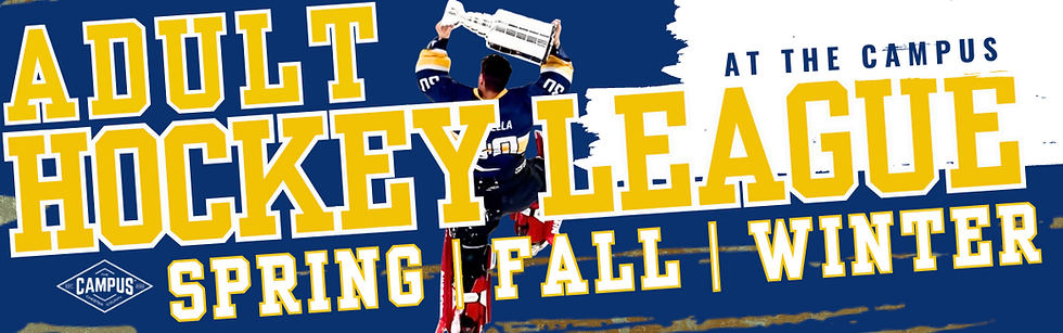 adult hockey league promo graphic