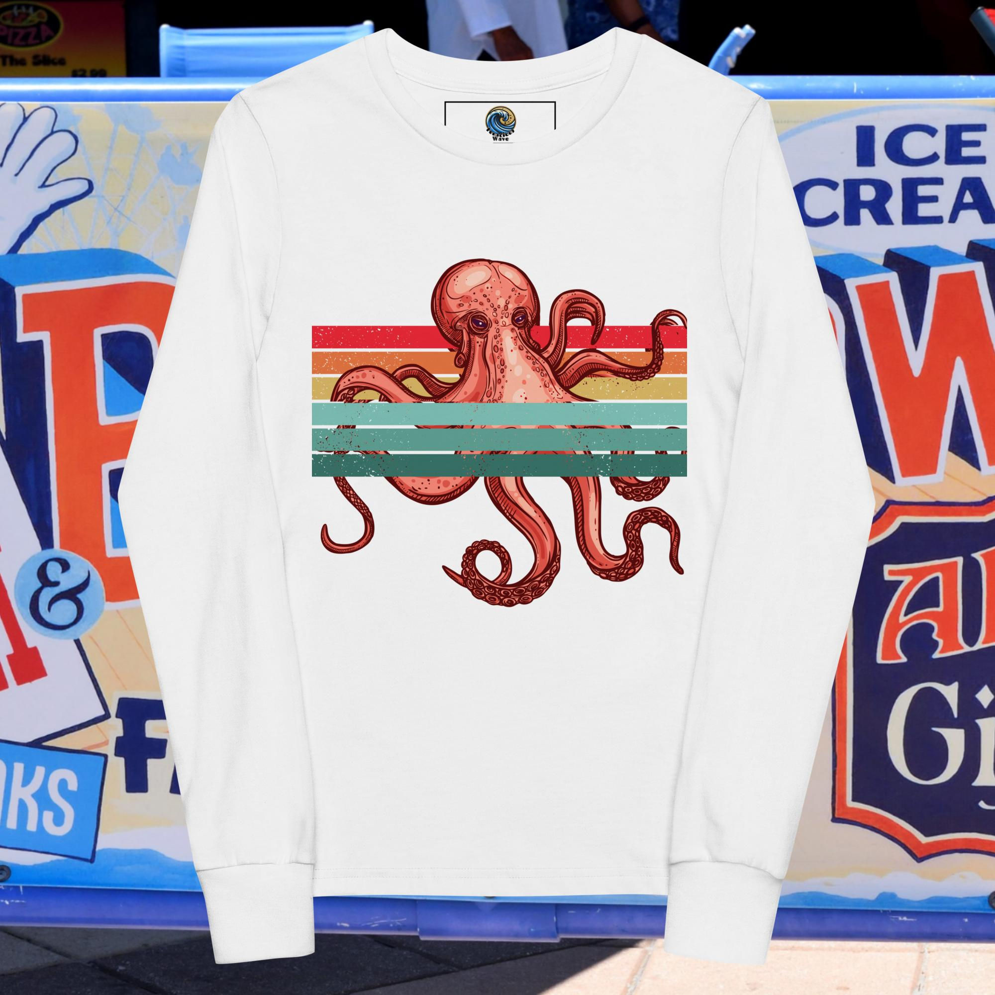 Curious Octopus Youth Long Sleeve Tee