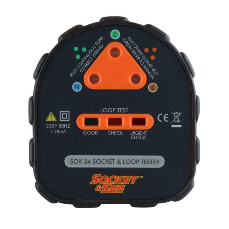 Socket & See SOK34 Easy Socket and Earth Loop Tester