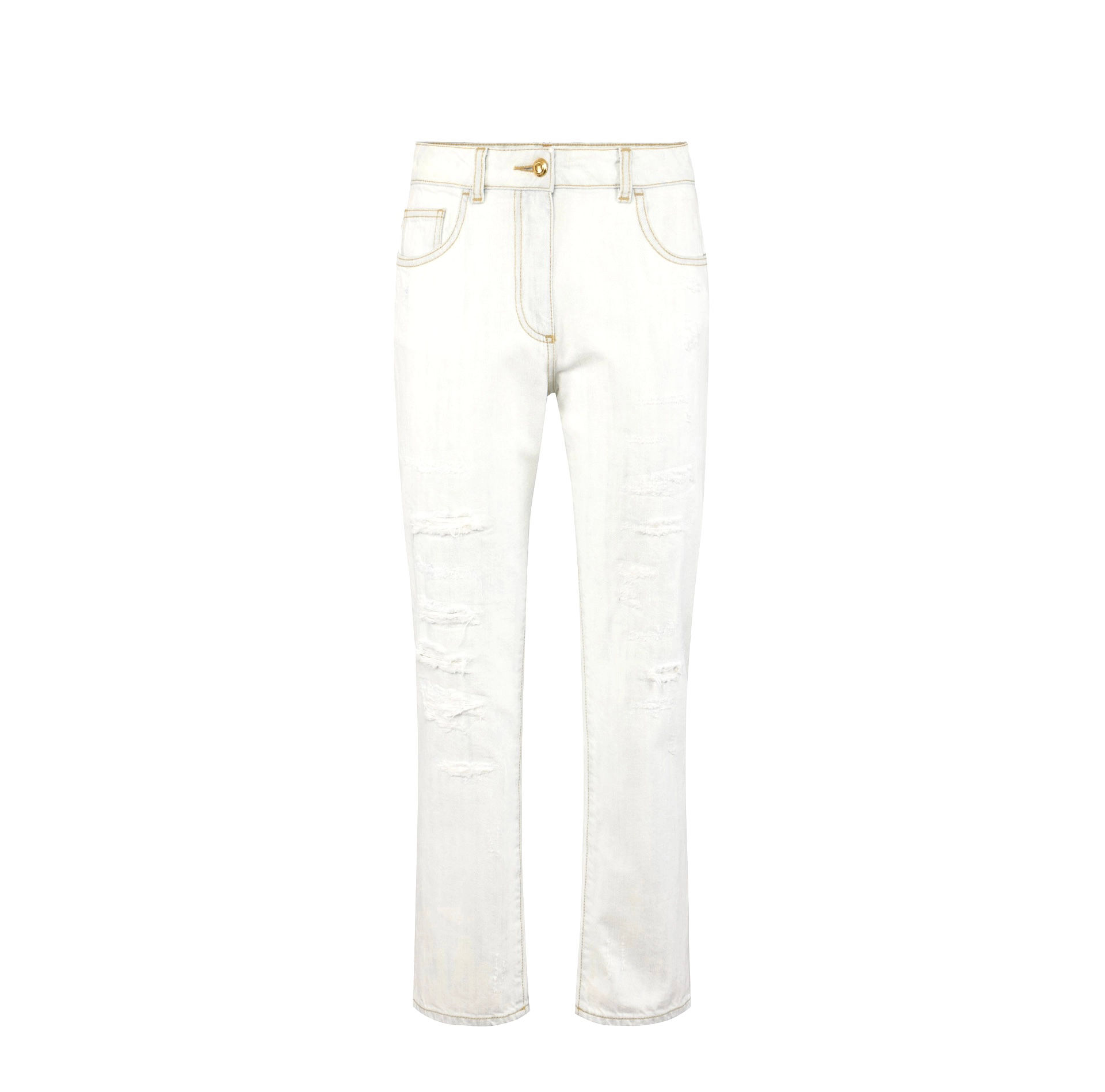 Jeans con dettagli destroyed