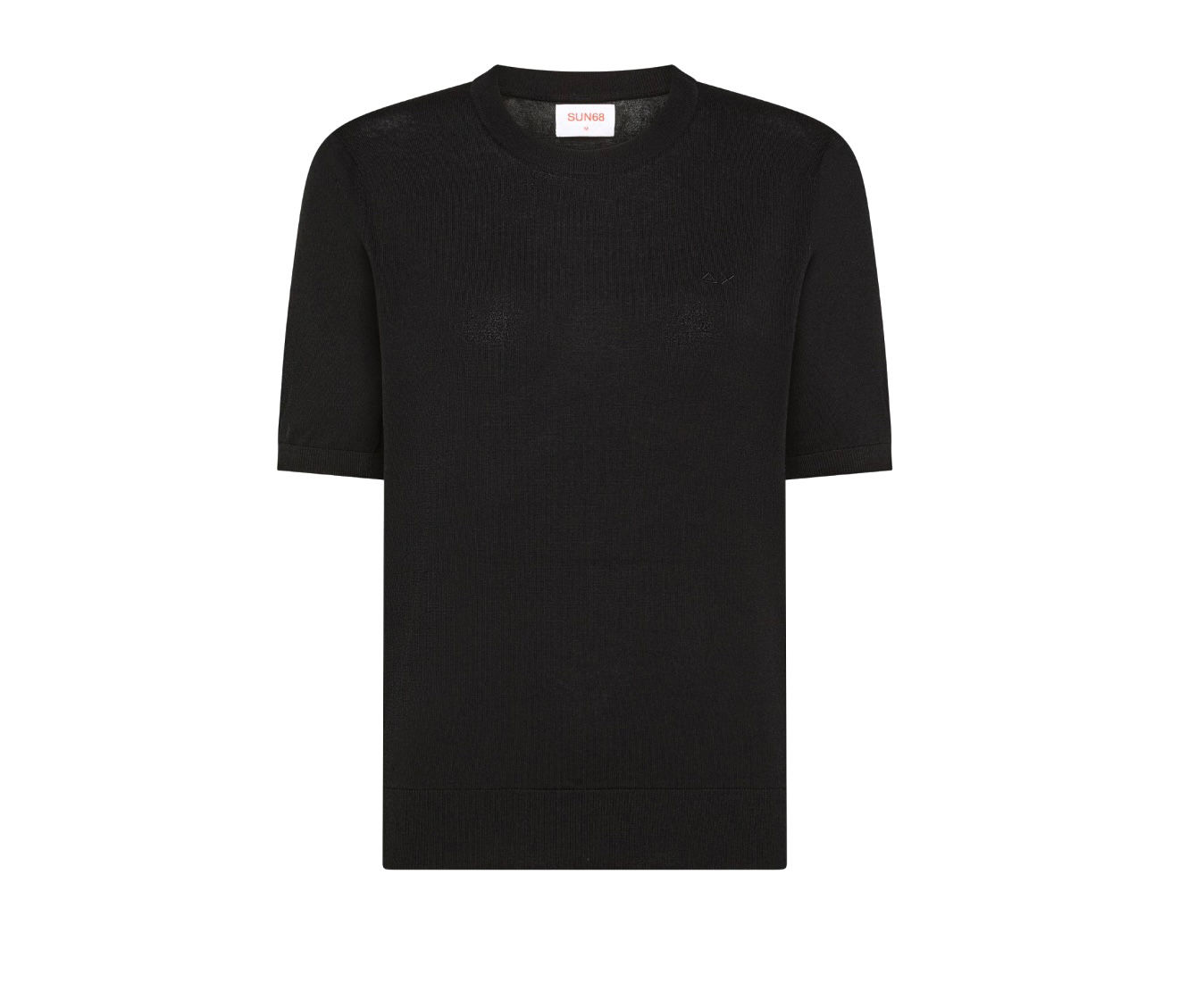 T-shirt girocollo in maglia