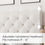 Thumbnail: HOMBCK Queen Bed Frame with Headboard, Linen Fabric Upholstered Bed Frame Queen