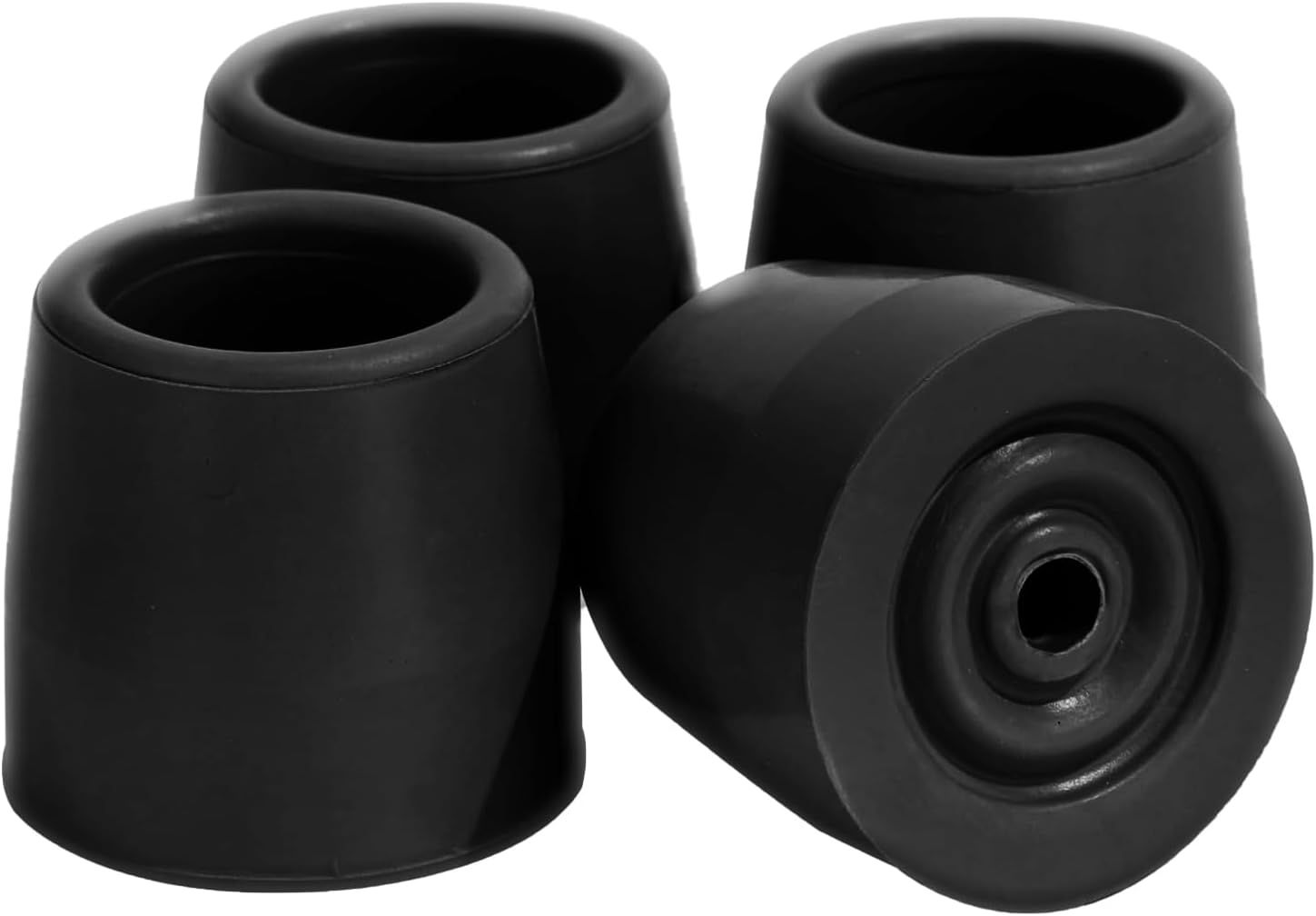 4 Pack Walker Tips 1 1/8 inch Universal Walker Accessories Replacement Rubber T