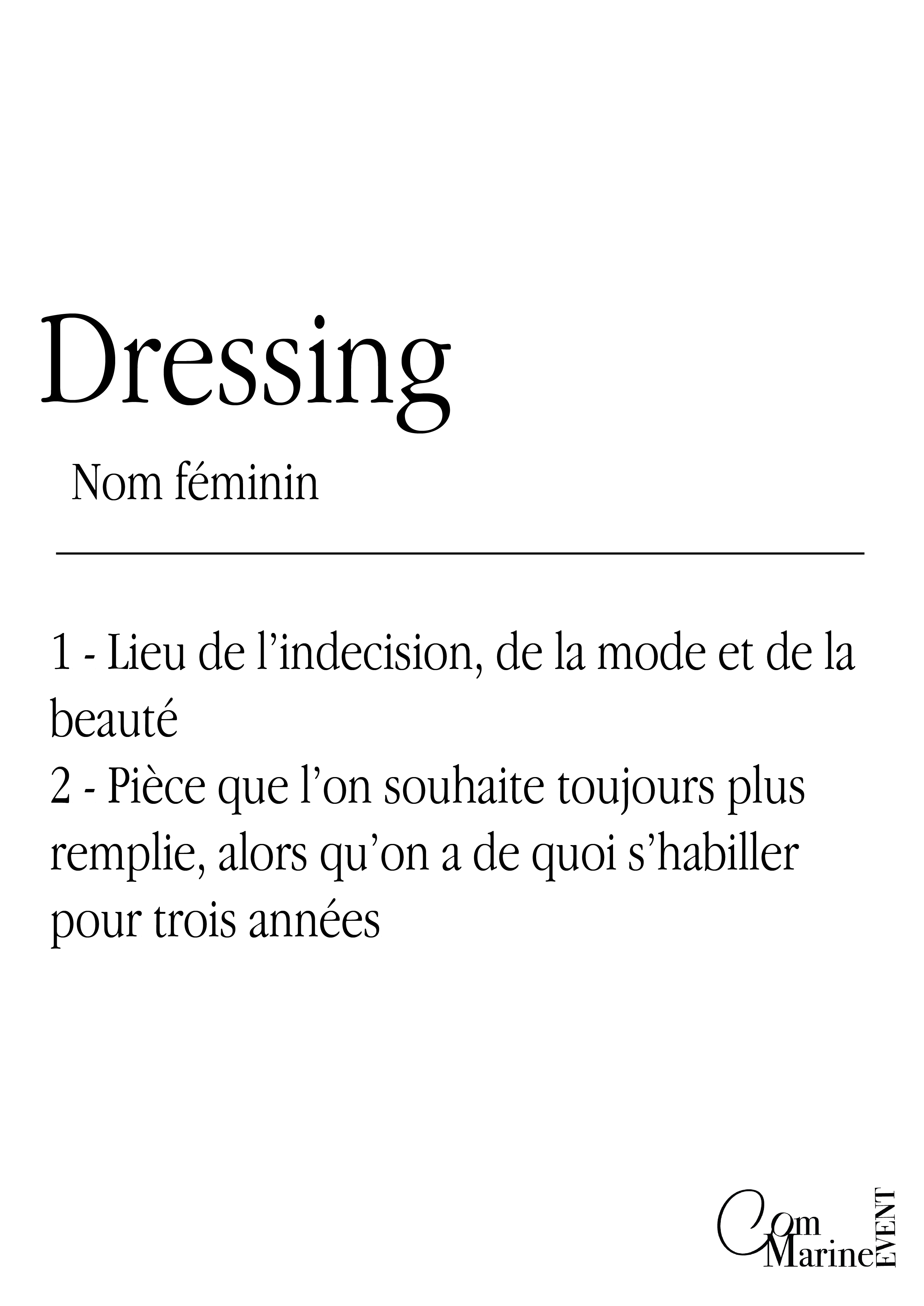 Définition dressing