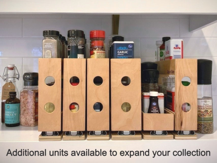 Thumbnail: Upperslide Cabinet Caddies Spice Rack Starter/Expansion Pack #1 (US 303SEP1)