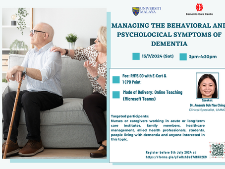 Managing the Behavioral & Psychological Symptoms of Dementia