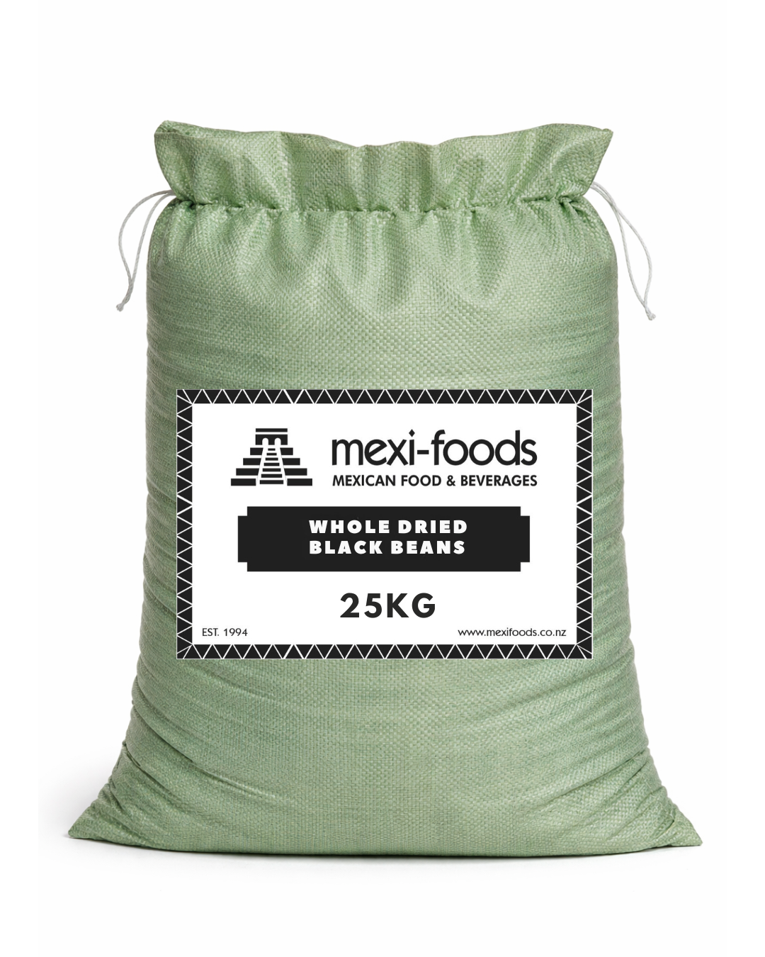 Whole Dried Black Beans - Catering Size -  25 Kg Sack