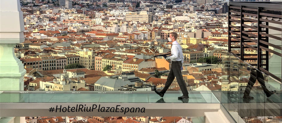 Más de medio millón de personas han visitado la terraza 360° del hotel Riu Plaza de España
