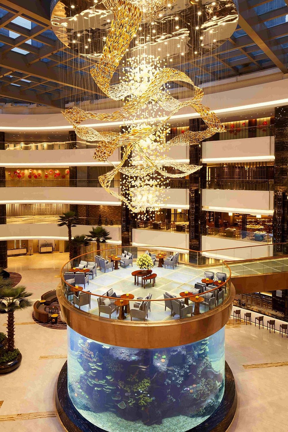 Bespoke Chandelier for Hilton Foshan
