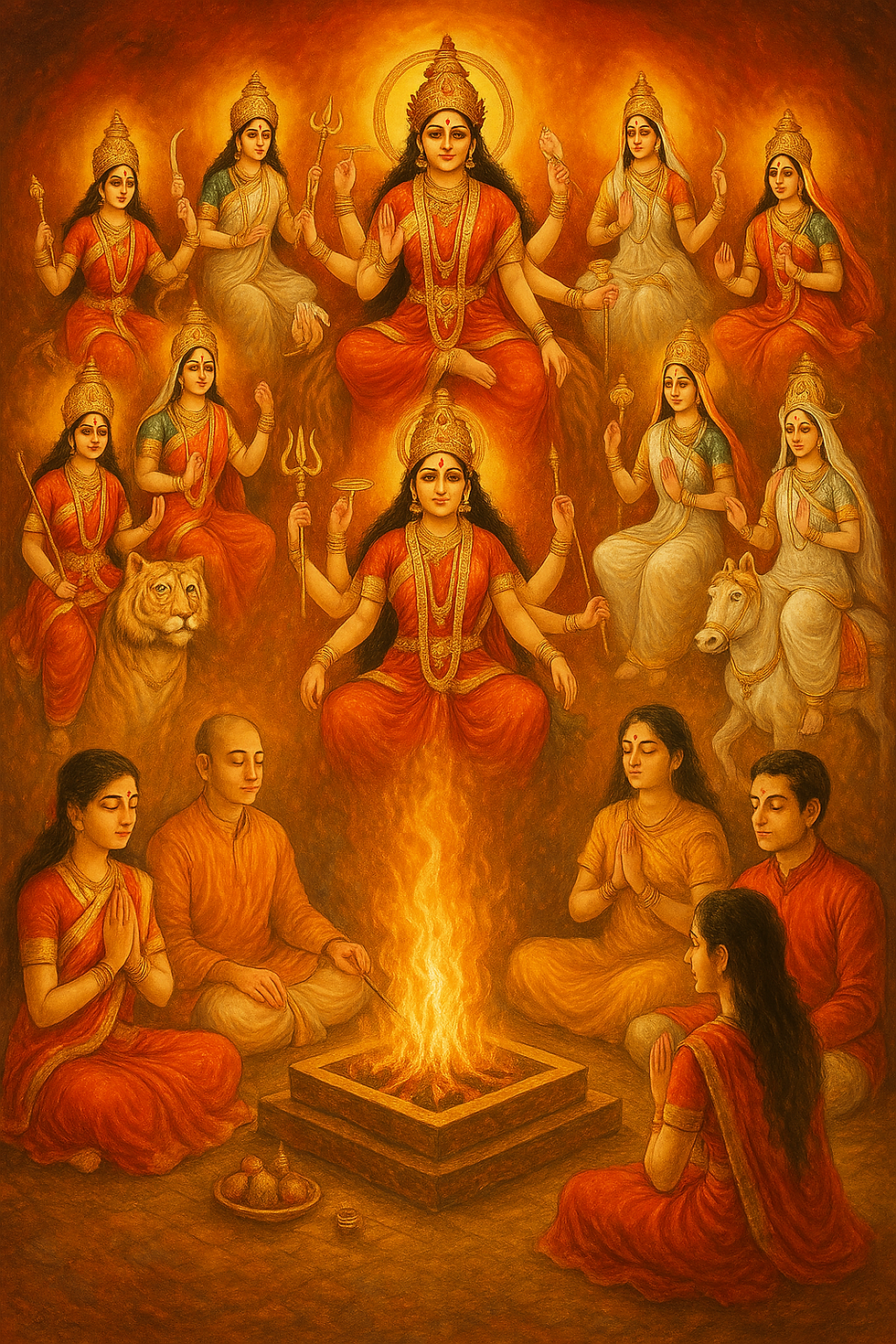 navdurga sahdna, navdurgas, havan, devi sadhna