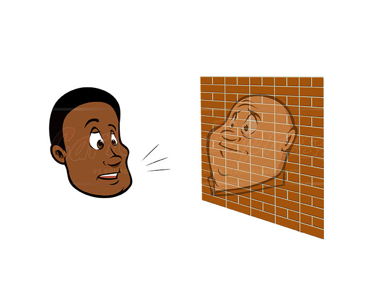 talking to brick wall