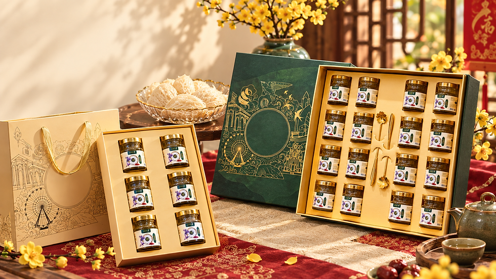 Quà Tết doanh nghiệp KHANG minh họa cho chủ đề top 5 set quà Tết sức khỏe