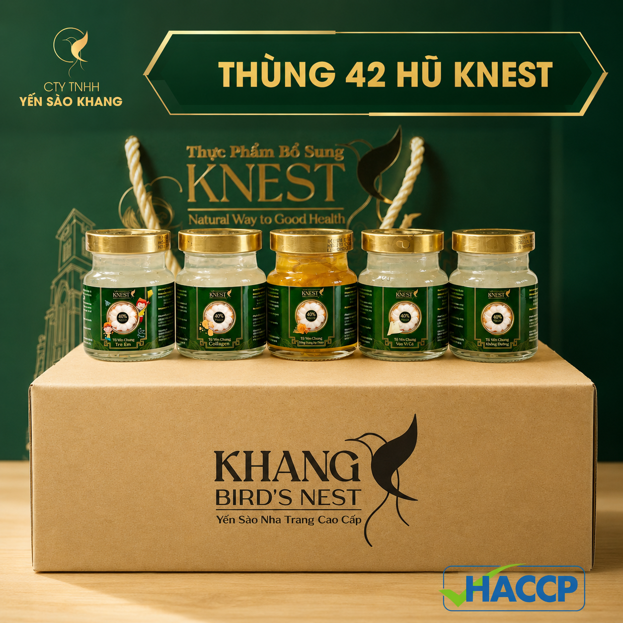 Thùng 42 Hũ Yến KNEST