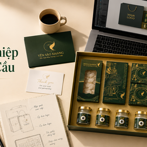 Quà tặng doanh nghiệp theo yêu cầu của KHANG Bird's Nest với giải pháp thiết kế riêng theo ngân sách và nhận diện thương hiệu.