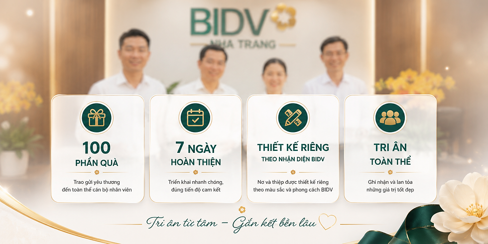 Lãnh đạo BIDV Nha Trang nhận quà tri ân từ chương trình Quốc tế Phụ nữ 8/3