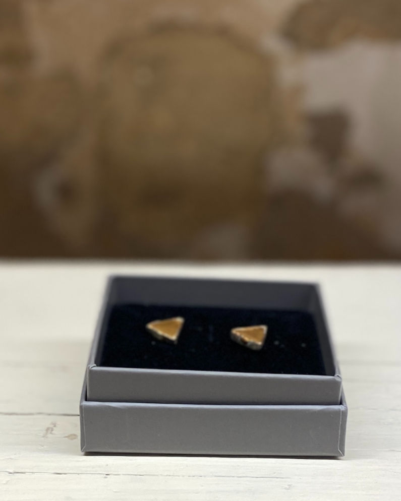Miniatura: Triangolo linea "Spigoletti" (oro-platino)