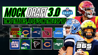Mock Draft 3.0: Commanders Trade Up With Bears, Broncos Move Up For QB, 5 QB's Drafted In Round One of The 2024 NFL Draft