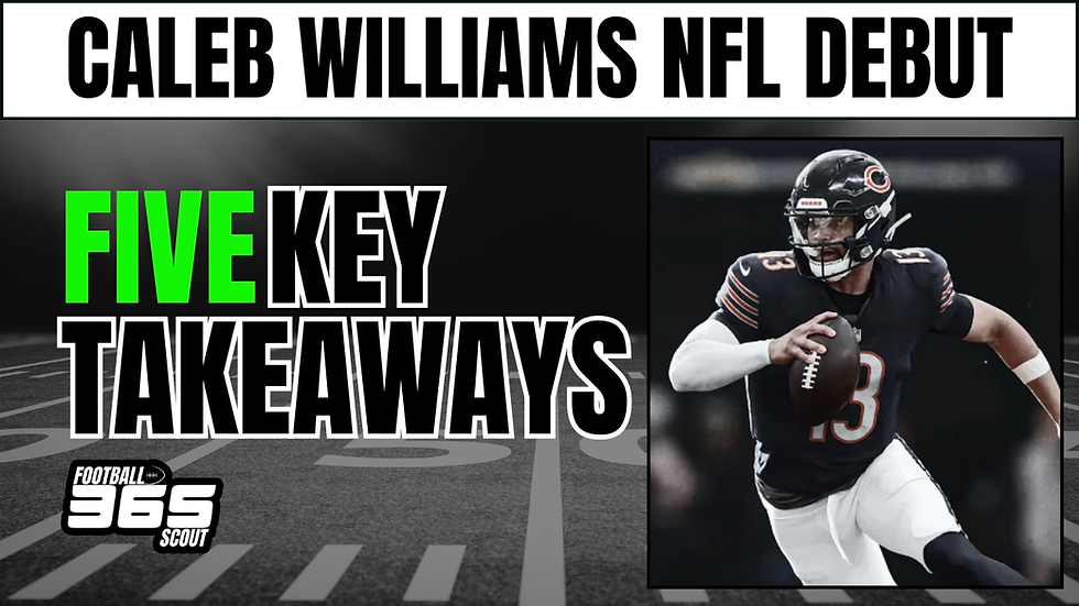 Caleb Williams NFL Debut