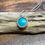 サムネイル： ターコイズ マクラメネックレス Turquoise macrame necklace (M0011)