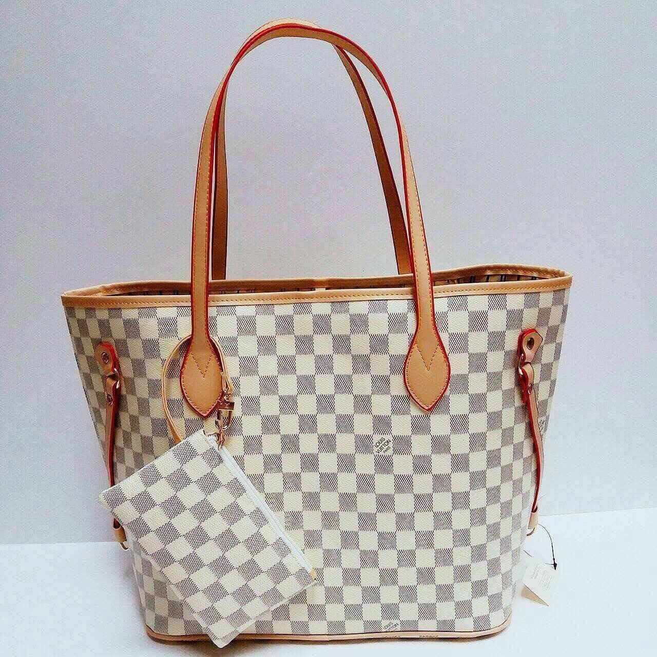 LV 2in1 Shoulder Bag (White)