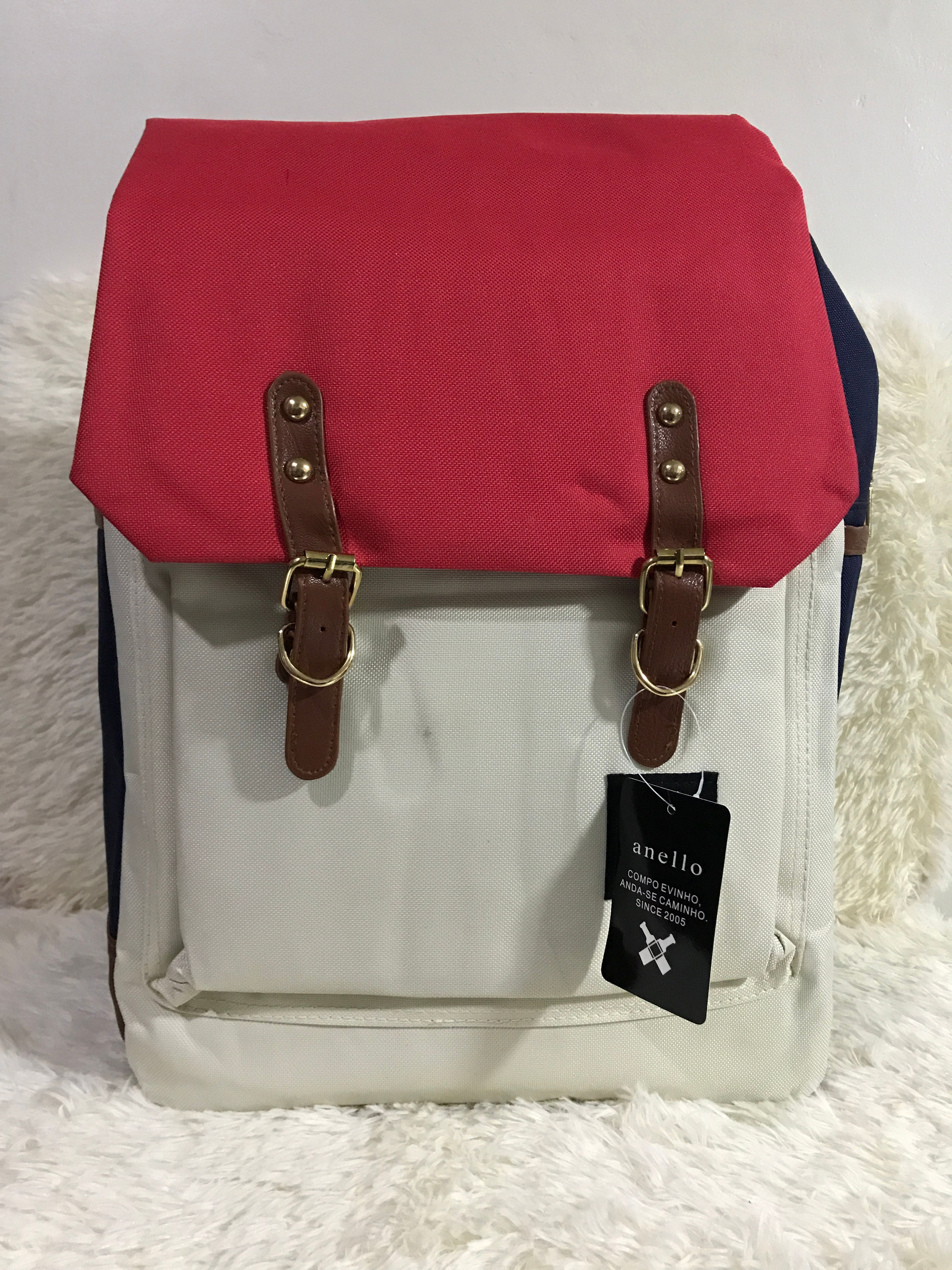 Anello Flap w/ Zipper (White,Blue,Red)