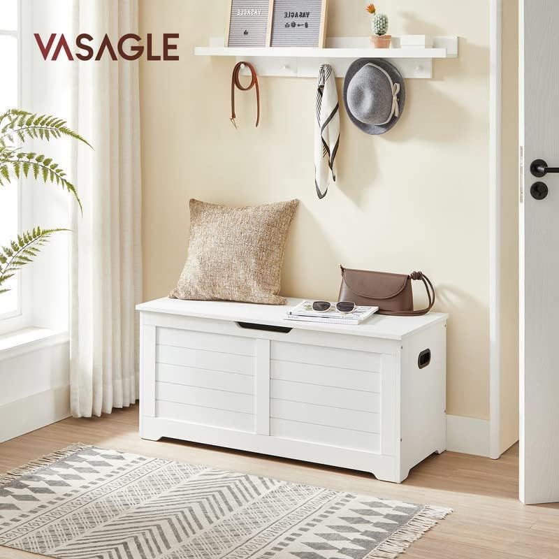 Miniature : VASAGLE Storage Chest, Storage Trunk with 2 Safety Hinges